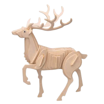 Puzzle – animali - Materiale - dřevo, kov
