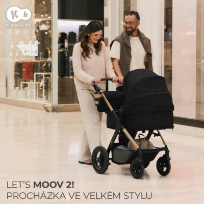 KINDERKRAFT Kombikinderwagen 3in1 Moov 2 XL Air Grey