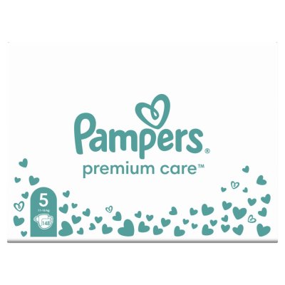 PAMPERS Windeln Premium Care Einweggröße 5 (148 Stück) 11-16 kg - Monatspackung