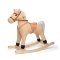 Bigjigs Toys Drevený hojdací koník béžový