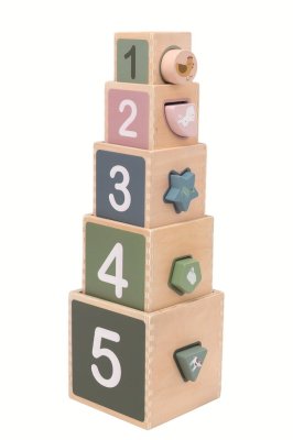 2Kids Toys Stapelturm aus Würfeln Bauernhof
