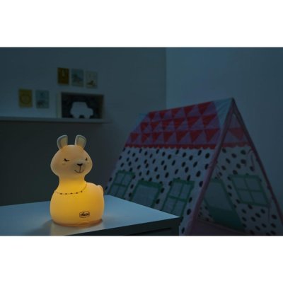 CHICCO Lampe Nachtlicht wiederaufladbar, tragbar Sweet Lights - Lama