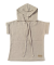Muslin póló kapucnival Monkey Mum® - Bézs