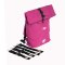 Monkey Mum® Mochila integrada de softshell para portabebés Carrie - Frambuesa dulce