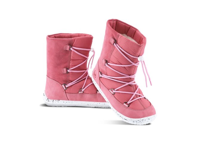 Be Lenka Detské zimné barefoot topánky Snowfox Kids 2.0 - Rose Pink