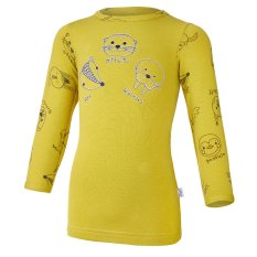 Koszulka ślizg DR obrazek TISK Outlast® - żółtozielony/żółtozielone zwierzątka