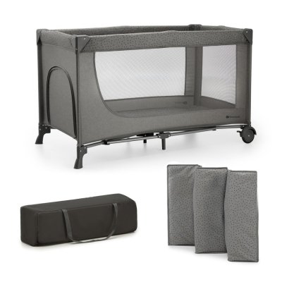 KINDERKRAFT Potovalna posteljica Joy 2 Dark grey