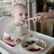 BABYONO Silikonski tanjur s usisnom čašom - bež 6m+
