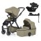 PETITE&MARS SET Kočárek 4v1 ICON Mossy Green LITE AIR + CBX By CYBEX Aton B2 i-Size