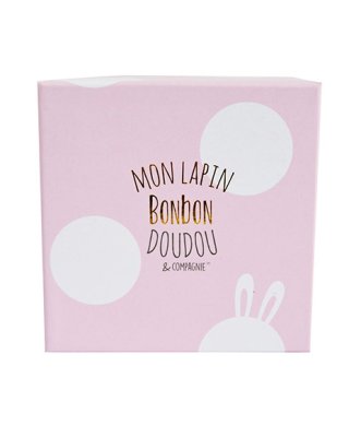 Doudou Poklon set - Set čizmica sa zvečkama zečić rozi 0-6 mjeseci