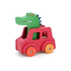 Vilac Holzauto mit Hupe Krokodil