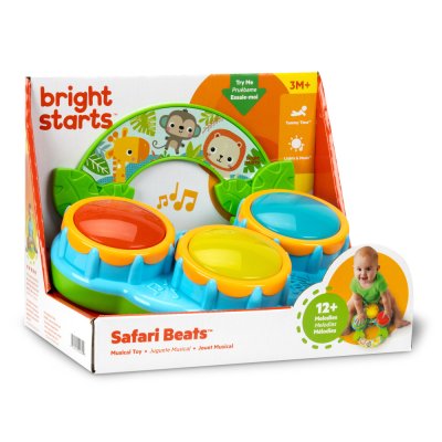 BRIGHT STARTS Spielzeugtrommeln Safari Beats™ 3m+