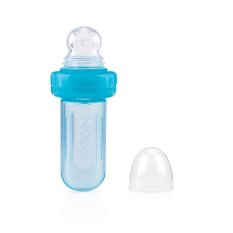 NUBY Szilikon adagoló Easy squeezy feeder 6 m+, kék