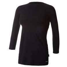 Tričko dámske tenké 3/4 rukáv Outlast® - čierna