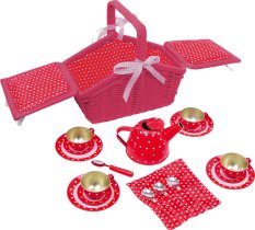 small foot Košara za piknik Dots and Hearts