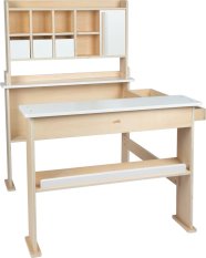 small foot Lesena prodajna stojnica bela