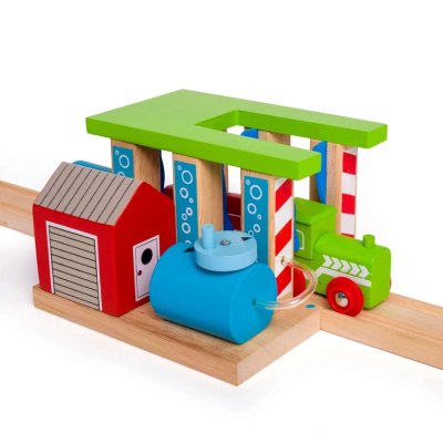 Bigjigs Rail Spălătorie de trenuri