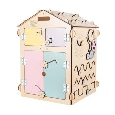 BusyKids Activity board Domek pastelowy