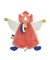 Doudou Geschenkset - Plüsch Schmusetuch Dinosaurier orange 25 cm