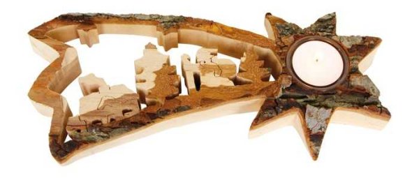 small foot Świąteczna dekoracja świecznik na tealight kometa