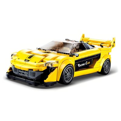 Sluban Model Bricks M38-B0956 Żółty angielski samochód sportowy