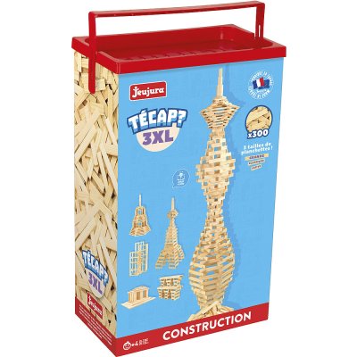 Jeujura Leseni gradbeni set Técap 3XL 300 delov