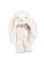 Doudou Lapin en peluche XXL avec foulard blanc 50 cm