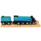 Bigjigs Rail Mallard Locomotive Wooden Replica + 3 Rails