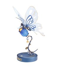 RoboTime Blue Butterfly Mechanical Model Kit without Cover