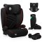 LIONELO Bilbarnstol Hugo i-Size (100-150 cm) Sporty Black Red