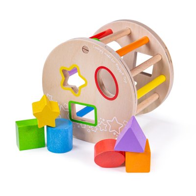 Bigjigs Baby Rol met vormen