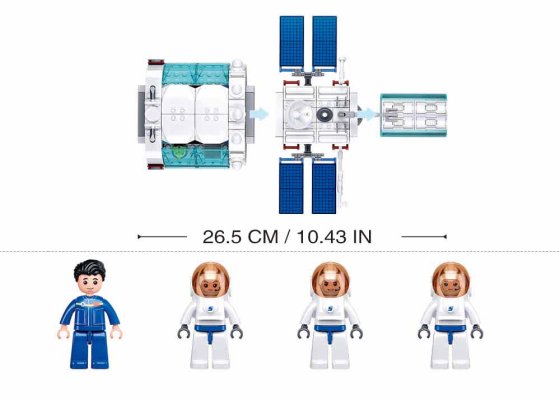 Sluban Space M38-B1201 Module de contrôle de la station de base Dream Space
