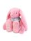 Doudou Coniglio di peluche XXL con sciarpa rosa 50 cm