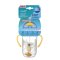 CANPOL BABIES Auslaufsicherer Becher mit Strohhalm und Gewicht Exotische Tiere 270 ml gelb, 6 Monate+