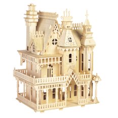 Woodcraft Drewniane puzzle 3D Wspaniała willa naturalna