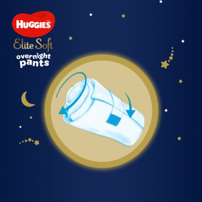 4x HUGGIES® Elite Soft Pants OVN Kalhotky plenkové jednorázové 4 (9-14 kg) 19 ks