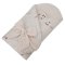 EKO Musselin-Wickeltuch mit herausnehmbarer Kokosnusseinlage Bees Musselin Beige 75x75 cm