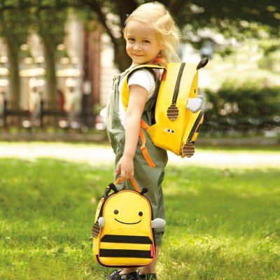 Mochila SKIP HOP Zoo com trela de segurança Bee 1 ano +