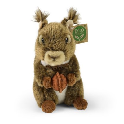 Rappa Écureuil en peluche avec noisette 17 cm ECO-FRIENDLY
