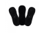 Дамски чорапогащници от хавлиен плат органичен памук, с копче, комплект 3 броя - черни