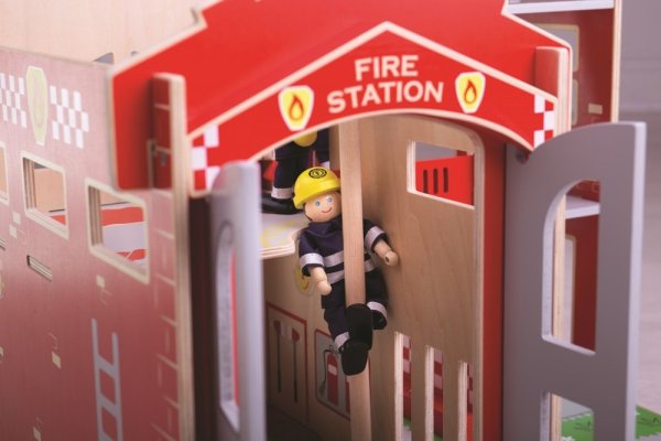Bigjigs Toys Stație de Pompieri