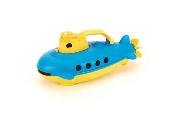 Green Toys Żółta łódź podwodna z uchwytem