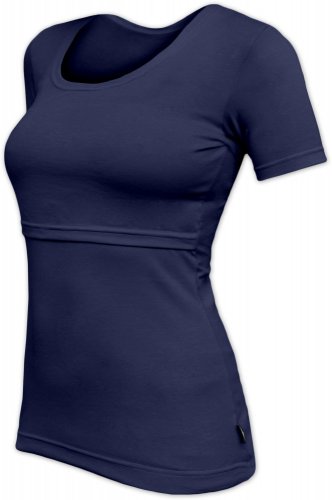 Camiseta de amamentação Kateřina, manga curta - azul escuro