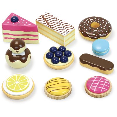 Vilac Hölzerner Etagen-Servierteller mit Desserts