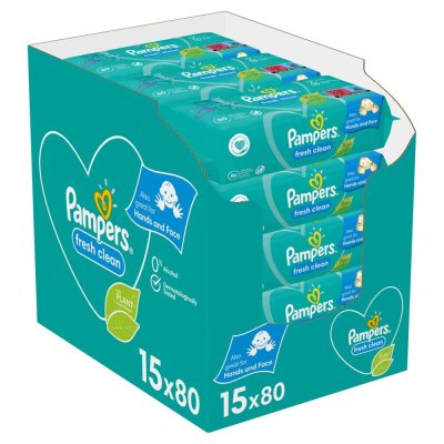 Vlažne maramice PAMPERS Fresh Clean 15 pak = 1200 kom