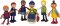 small foot Holzfiguren Familie mit Rollstuhl