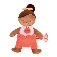 Doudou Jolijou Punčka 18 cm oranžna