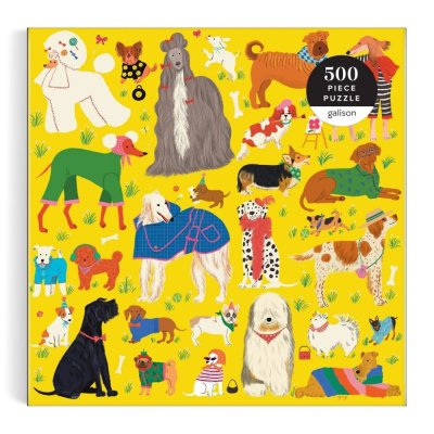 Galison Puzzle Cani alla Moda 500 Pezzi