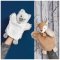 Doudou Plišasta lutka bela volk 25 cm
