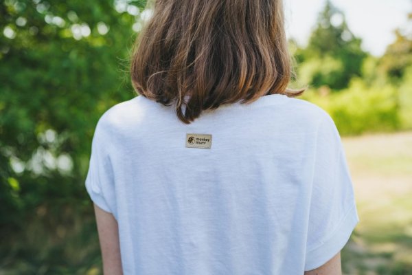 Voedingst-shirt Monkey Mum® wit - aapje